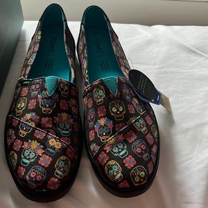 Black Glow in The Dark Día De Los Muertos Print Toms